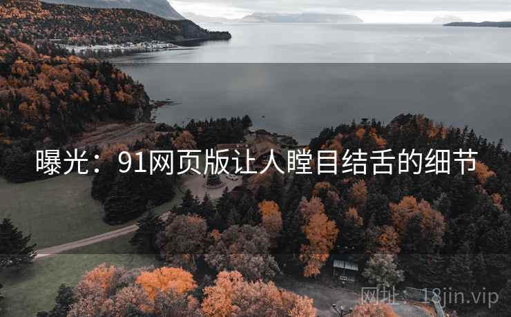 曝光:91网页版让人瞠目结舌的细节 曝光:91网页版让人瞠目结舌的细节