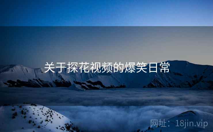 关于探花视频的爆笑日常 关于探花视频的爆笑日常