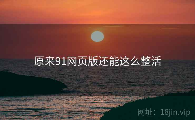 原来91网页版还能这么整活 原来91网页版还能这么整活